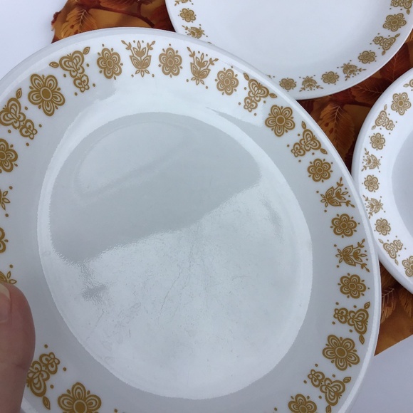 3 Corelle by Corning Butterfly Gold Salad Plates Vintage Set USA - Picture 6 of 14